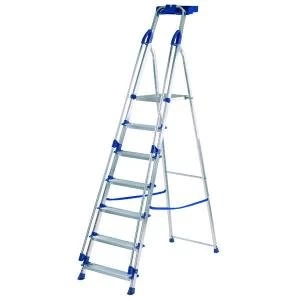 Werner Blue Seal 7 Tread Professional Aluminium Step Ladder 7050718