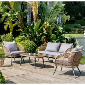 Better Garden Dahlia 4 Seater Wicker Sofa Set