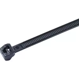 HellermannTyton 118-04700 T18ROS-HS-BK-C1 Cable tie 100 mm 2.5mm Black Heat-resistant 100 pc(s)