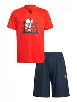 adidas Mo Salah Set - Red, Size 5-6 Years