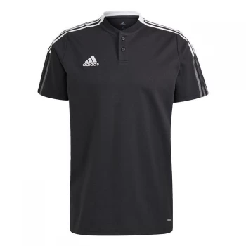 adidas Tiro 21 Polo Shirt Mens - Black