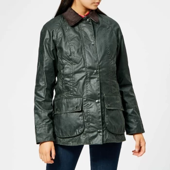 Barbour Womens Beadnell Wax Jacket - Sage - UK 6