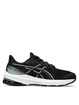 Asics Kids GT-1000 12 Running Trainers - BLACK/WHITE, Black/White, Size 4 Older