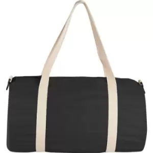 Bullet The Cotton Barrel Duffel (45 x 25 x 25cm) (Solid Black) - Solid Black