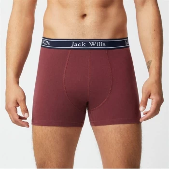 Jack Wills Daundley Multipack Mr Wills Boxers 2 Pack - Damson