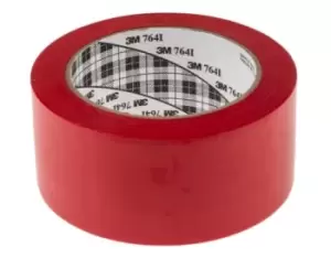 3M Scotch 764 Red Vinyl 3 Lane Marking Tape, 0.1m Thickness