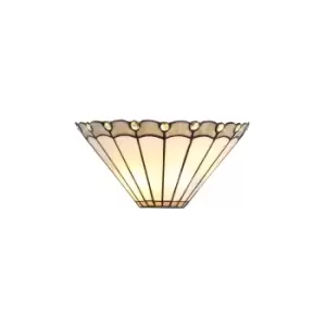 Tiffany Wall Lamp, 2 x E14, Grey, Crystal