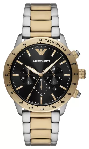 Emporio Armani AR11521 Mens Black Chronograph Dial Two- Watch