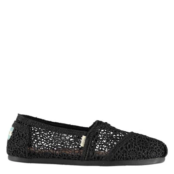 Toms Moroccan Crochet Classics - Black Lace