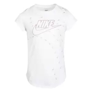 Nike Swooshfetti T Shirt Infant Girls - White