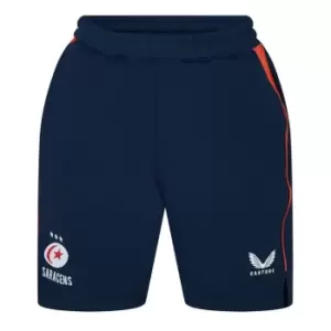 Castore Saracens Fleece Shorts Adults - Blue