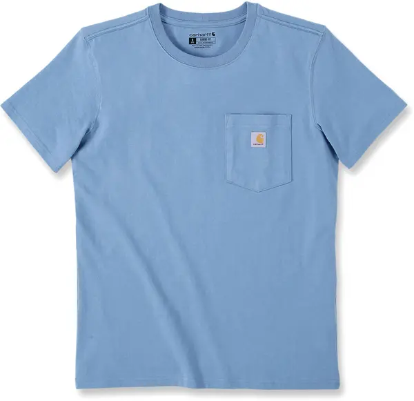 Carhartt Loose Fit Heavyweight K87 Pocket Ladies T-Shirt, blue, Size M for Women