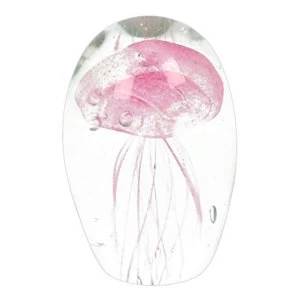 Objets d'art Glass Figurine - Pink Jelly Fish