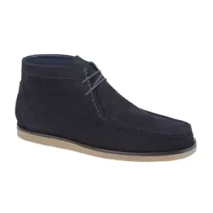 Roamers Mens Suede Ankle Boots (8 UK) (Navy Blue)