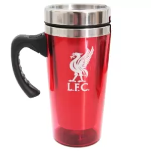 Liverpool FC Official Football Crest Aluminium Travel Mug (One Size) (Red)