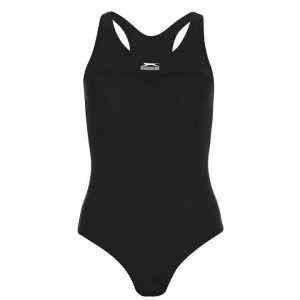 Slazenger Racer Back Swimsuit Ladies - Black