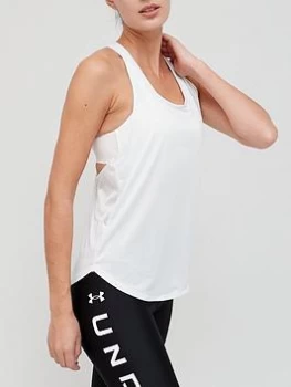 Under Armour Training Tech Vent Tank - White/Black, Size L, Women