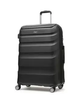 Rock Luggage Bali UYG7X 8 Wheel Hardshell Large Black Suitcase