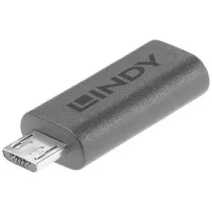 LINDY USB 2.0 Adapter [1x USB-C socket - 1x USB 2.0 connector Micro B]