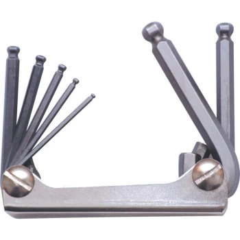 Hexagon Ball Wrench Clip Set - Metric 7-Pce