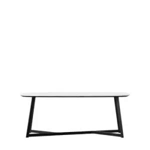 Crossland Grove Finsbury Coffee Table White Marble 100 X 50 X 38Cm