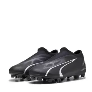 Puma Ultra Match.3 Laceless Junior Firm Ground Football Boots - Black