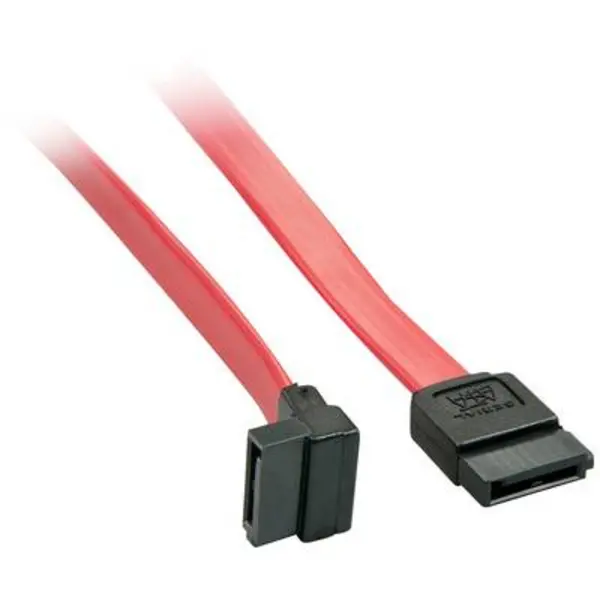 Lindy 0.5m SATA Internal Cable 7 Pin To 90 Deg 7Pin