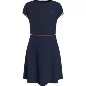 Tommy Hilfiger Branded Punto Dress S/S - Blue