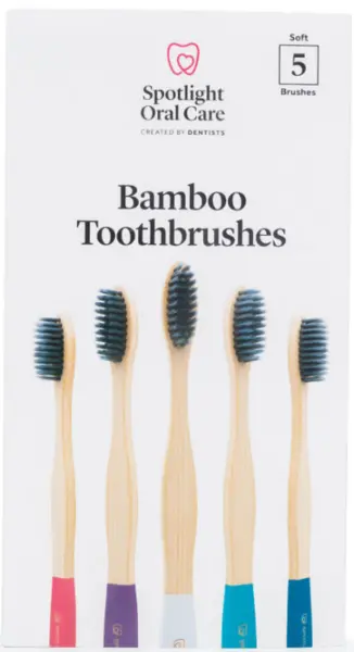 Spotlight Oral Care Bamboo Toothbrush 5Pcs