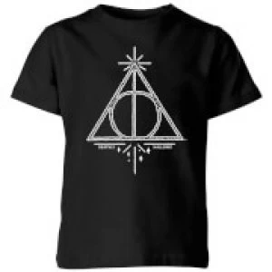 Harry Potter Deathly Hallows Kids T-Shirt - Black - 11-12 Years