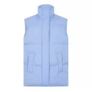 STAND Zola Oversized Puffer Gilet - Blue