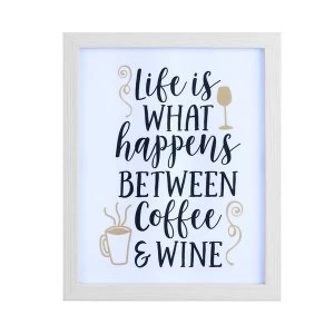 Between Coffee & Wine Light Box Frame By Heaven Sends