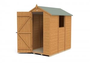 Forest Garden Forest Shiplap Dip Treated 6x4 Apex Shed Wood