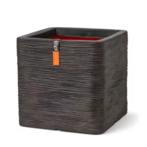 Capi Europe Square Planter Row NL 50x50x50 - Dark Brown