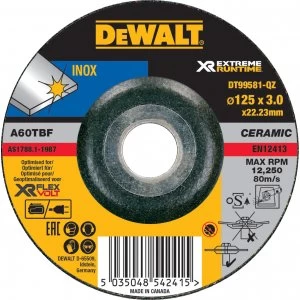 DEWALT Xtreme Runtime 125mm x 3mm Metal Grinding Disc