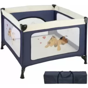 Playpen Tommy Junior 105x105x78cm - baby playpen, child playpen, kids playpen - blue