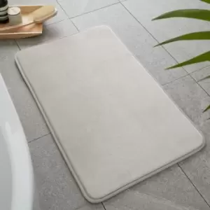 Catherine Lansfield Anti-Bacterial Memory Foam Bath Mat, Natural