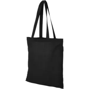 Bullet Madras Cotton Tote (40 x 41cm) (Solid Black)