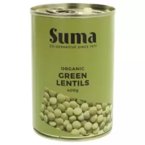 Suma Organic Green Lentils - 400g x 12