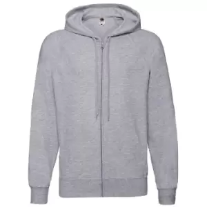 Fruit Of The Loom Mens Lightweight Full Zip Jacket / Hoodie (L) (Heather Grey)