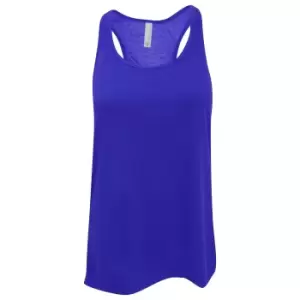 Bella Ladies/Womens Flowy Racerback Tank Top (XL) (True Royal)