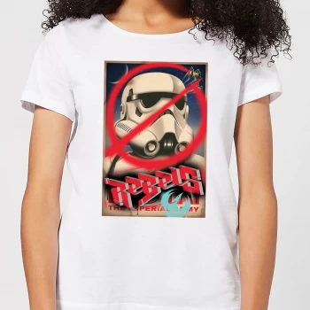 Star Wars Rebels Poster Womens T-Shirt - White - 4XL