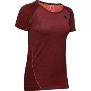 Under Armour Rush Seamless T Shirt Womens - Red