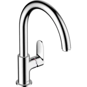 Hansgrohe Vernis Blend Mono Mixer Kitchen Tap in Chrome Brass