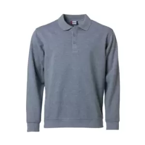 Clique Unisex Adult Melange Polo Sweatshirt (M) (Grey)