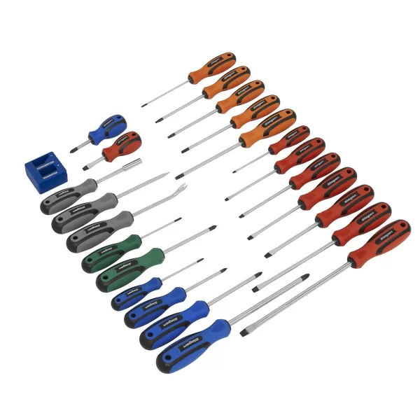 Genuine SEALEY S0617 Soft Grip Screwdriver Set 24pc