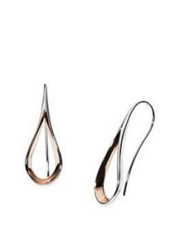 Skagen Kariana Rose Gold Open Teardrop Ladies Stud Earrings