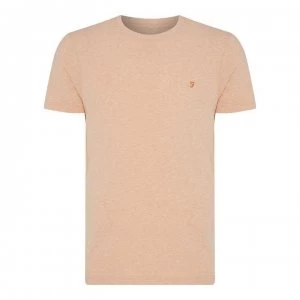 Farah Vintage Denny Marl T Shirt - Peach Marl 899