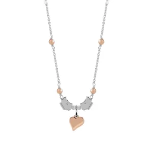 Radley Ladies Rose Gold and Silver Plated Charm Necklace