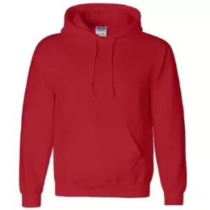 Gildan Heavyweight DryBlend Adult Unisex Hooded Sweatshirt Top / Hoodie (13 Colours) (S) (Red)